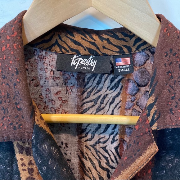 Animal Print Button Down Shirt - Picture 5 of 5